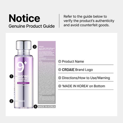 No.9 Essence | NAD+ BIO Lifting-sil Essence | Lifting, Firming, Wrinkles, Fine Lines, Elasticity | Peptides, NAD+ | Serum for Aging, Dull Skin |