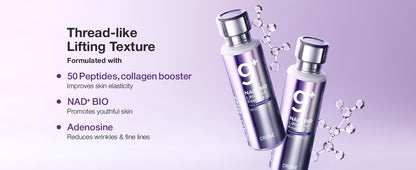 No.9 Essence | NAD+ BIO Lifting-sil Essence | Lifting, Firming, Wrinkles, Fine Lines, Elasticity | Peptides, NAD+ | Serum for Aging, Dull Skin |