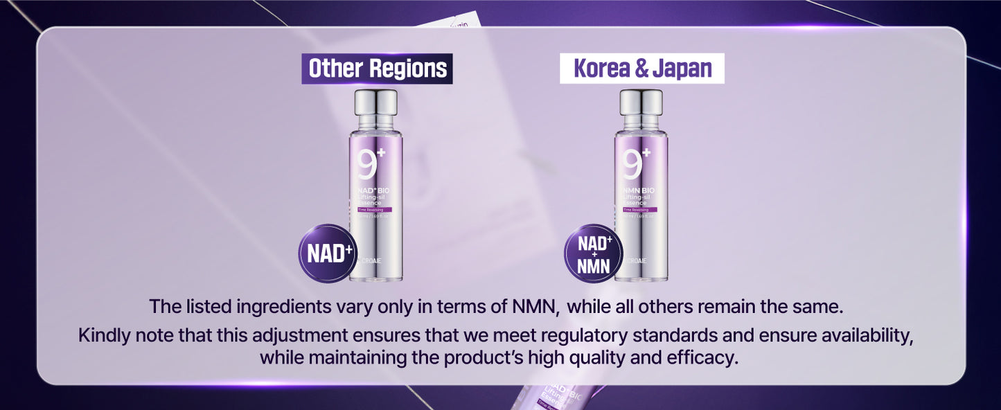 No.9 Essence | NAD+ BIO Lifting-sil Essence | Lifting, Firming, Wrinkles, Fine Lines, Elasticity | Peptides, NAD+ | Serum for Aging, Dull Skin |