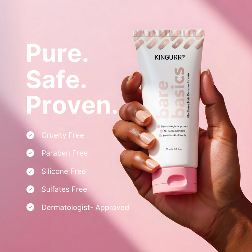 🔥 Final Day 50% OFF 🔥- Official Store💎KINGURR ® Bare Basics No Shave Hair Removal Cream