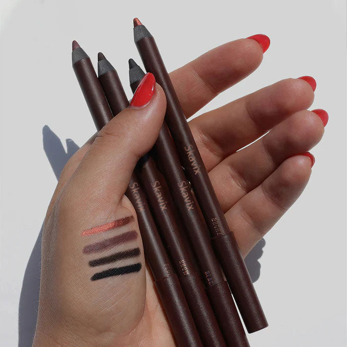 24 HR Waterproof Eyeliner Duo Sharpenable Eye Pencil 2.0🔴