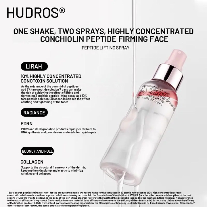 🔥Final 3 Hours[69% OFF]:💎HUDROS® Peptides Firming & Lifting Spray(⚡️Lifting in 30 seconds Firming in 28 days丨0️⃣alcohol 0️⃣pigments 0️⃣emulsifiers)