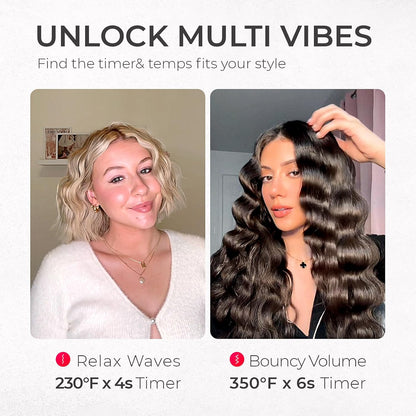 🎪🔥🔥🔥Final 6 Hours: 60% OFF Compact Hair Waver Crimper ❤️